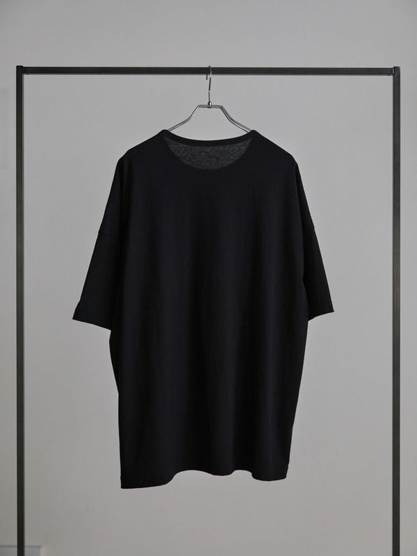 Vertical T-shirt 【Deep Black】 - PRY