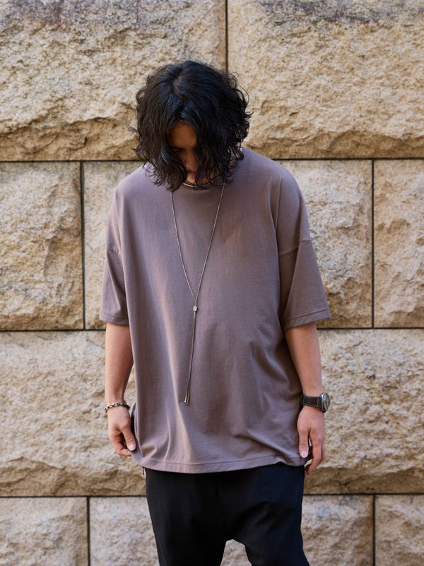 Vertical T-shirt 【Nudy Taupe】 - PRY