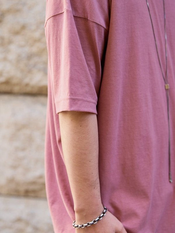 Vertical T-shirt 【Smoky Pink】 - PRY