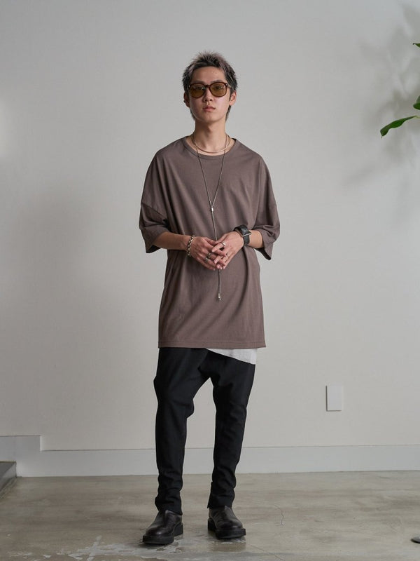 Vertical T-shirt 【Smoky Pink】 - PRY