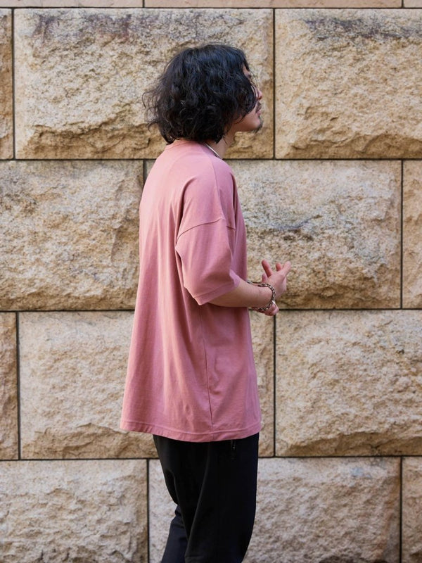 Vertical T-shirt 【Smoky Pink】 - PRY