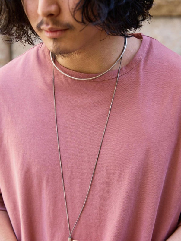 Vertical T-shirt 【Smoky Pink】 - PRY