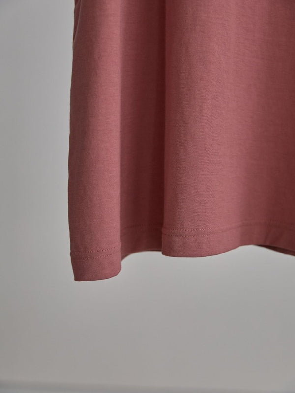 Vertical T-shirt 【Smoky Pink】 - PRY