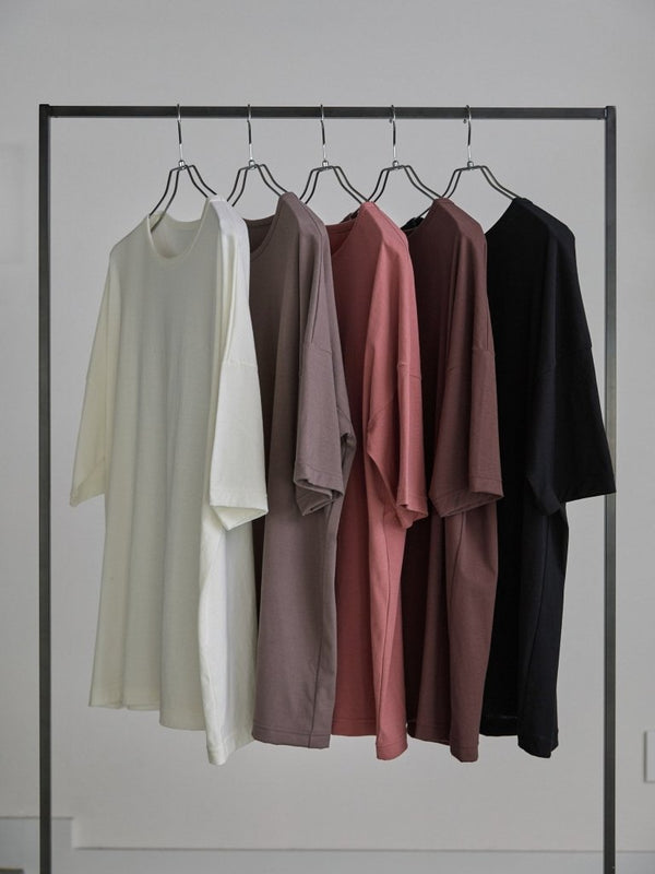 Vertical T-shirt 【Smoky Pink】 - PRY