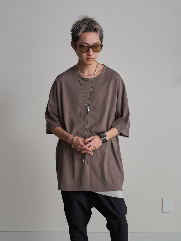 Vertical T-shirt 【Smoky Pink】 - PRY