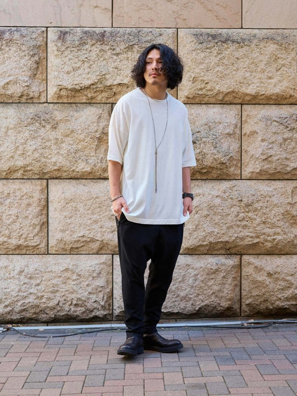 Vertical T-shirt 【Vintage White】 - PRY