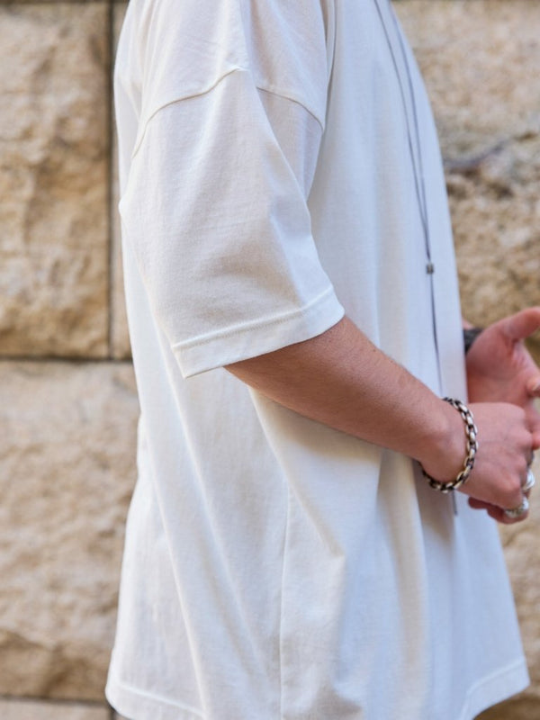 Vertical T-shirt 【Vintage White】 - PRY