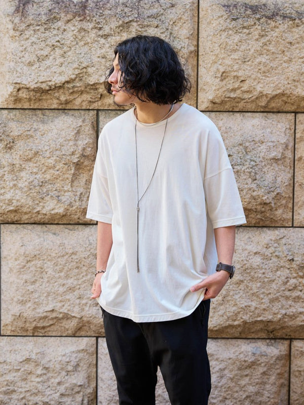 Vertical T-shirt 【Vintage White】 - PRY