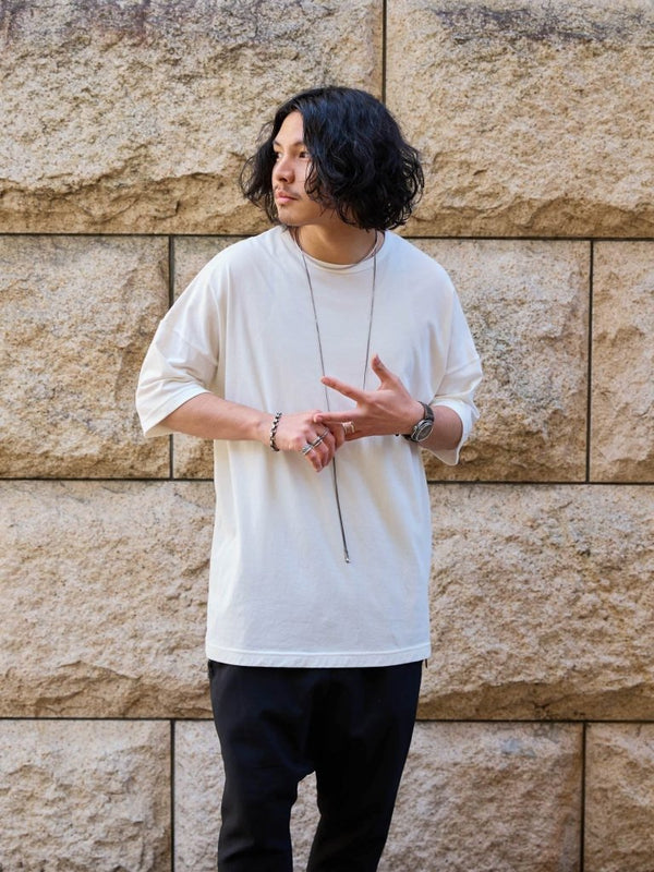 Vertical T-shirt 【Vintage White】 - PRY