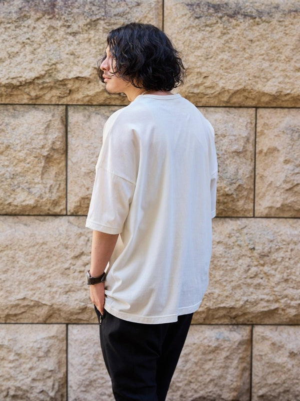 Vertical T-shirt 【Vintage White】 - PRY