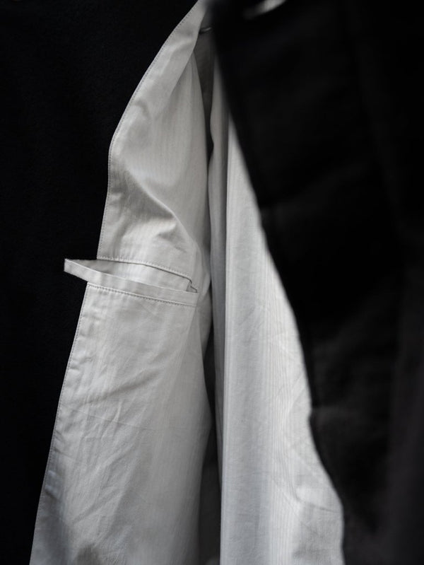 Washed Serge Overcoat [尾州ウール] - PRY