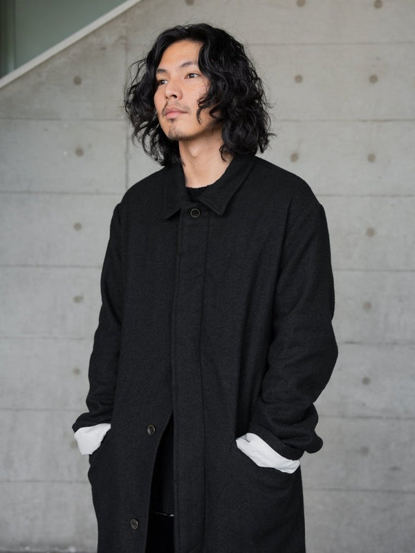 Washed Serge Overcoat [尾州ウール] - PRY