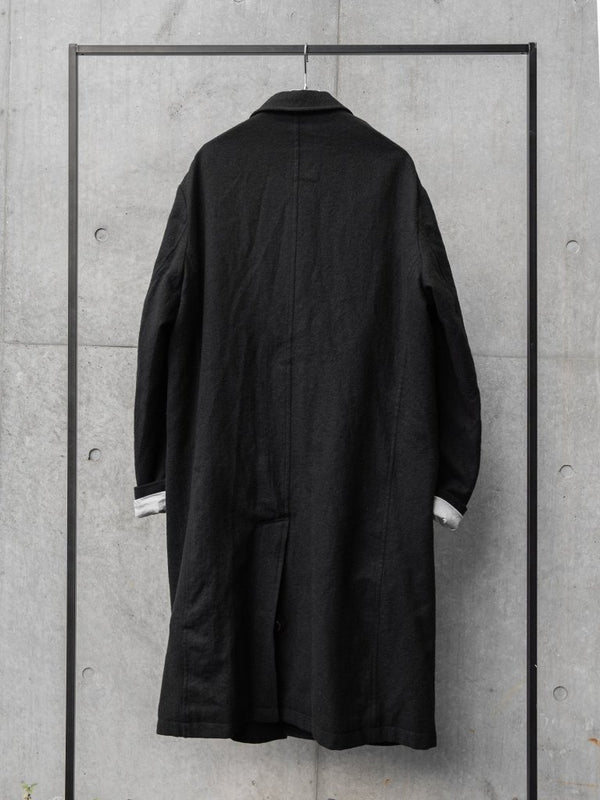 Washed Serge Overcoat [尾州ウール] - PRY