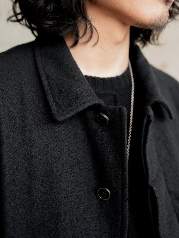 Washed Serge Overcoat [尾州ウール] - PRY