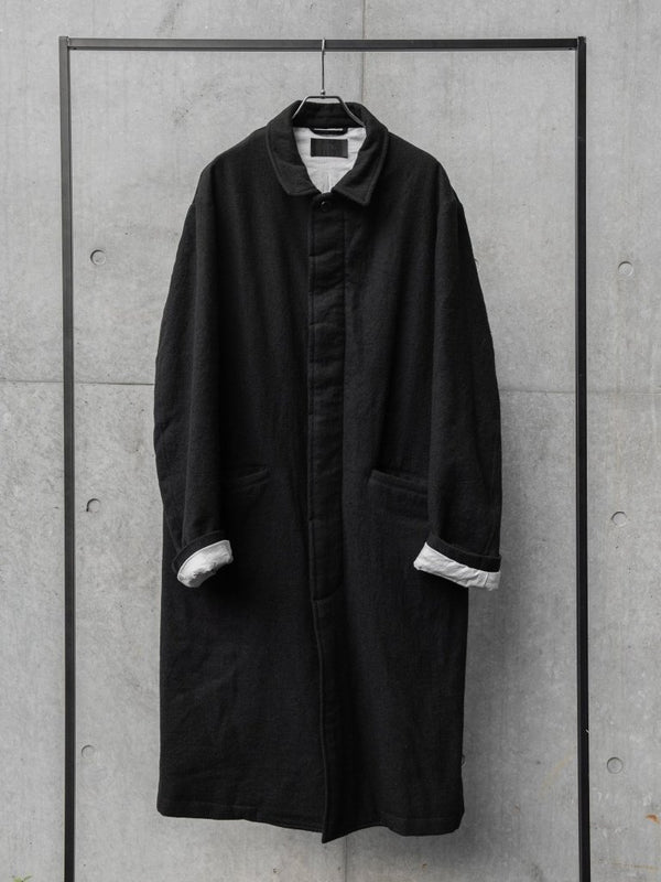 Washed Serge Overcoat [尾州ウール] - PRY