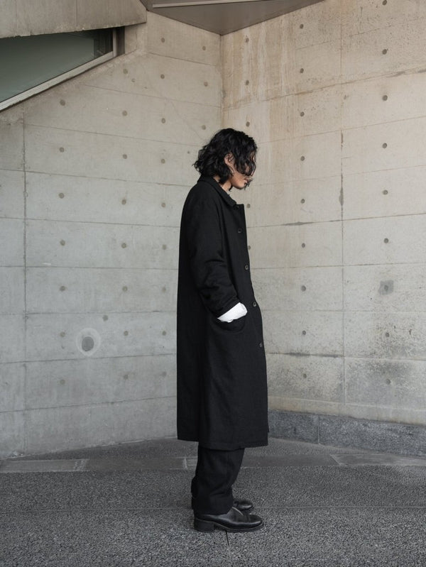 Washed Serge Overcoat [尾州ウール] - PRY