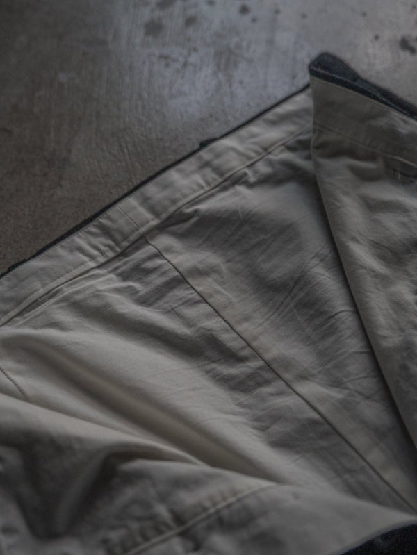 Washed Serge Sarouel Wide Pants【black】 - PRY