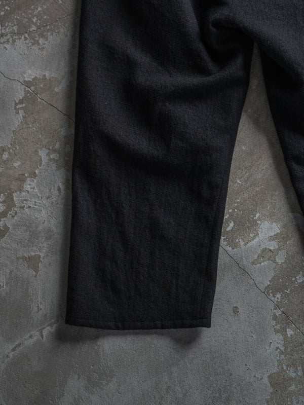 Washed Serge Sarouel Wide Pants【black】 - PRY