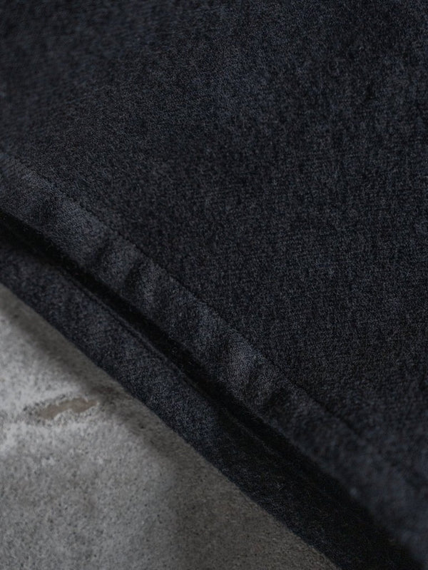 Washed Serge Sarouel Wide Pants【black】 - PRY