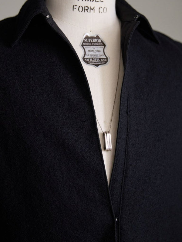 Washed Serge Vareuse Shirt Jacket 【black】 - PRY