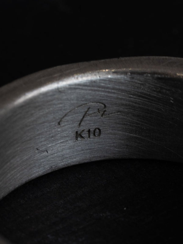 Woven Signet Ring [k10 gold+slv925] - PRY