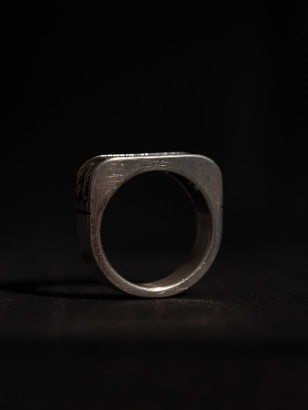 Woven Signet Ring [k10 gold+slv925] - PRY