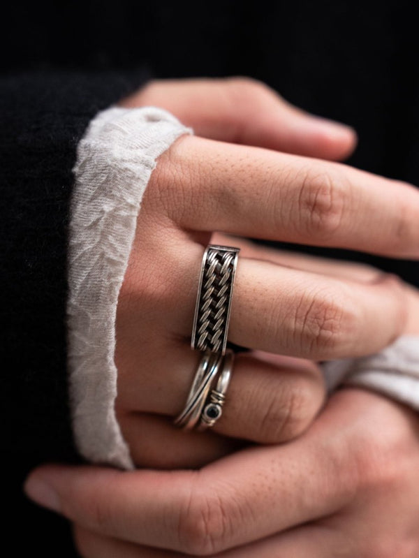Woven Signet Ring [silver925] - PRY