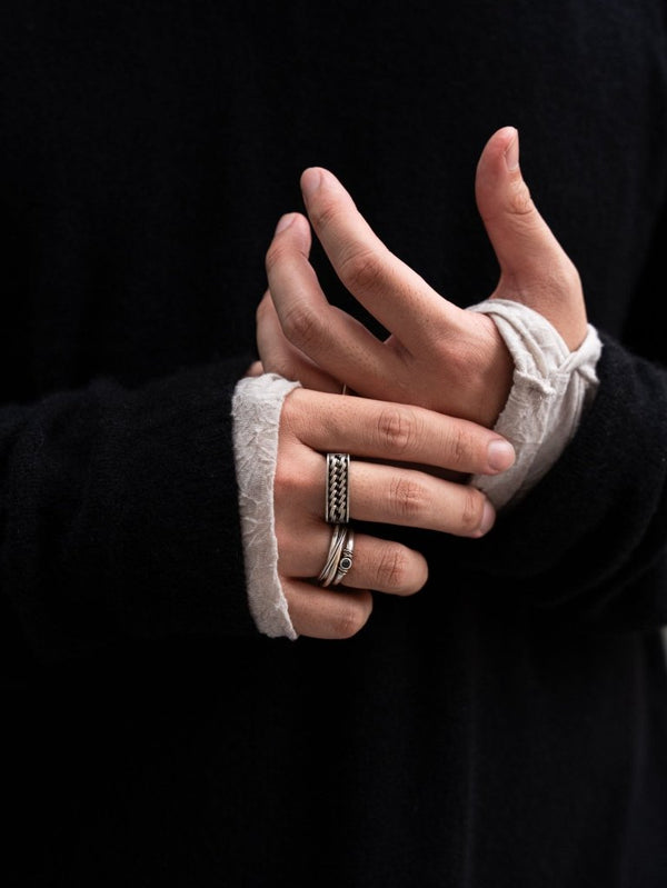 Woven Signet Ring [silver925] - PRY