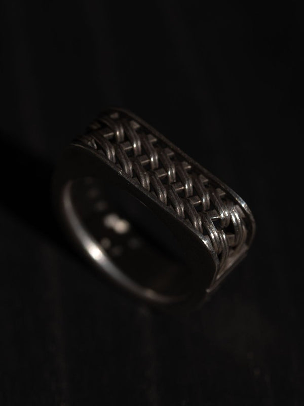 Woven Signet Ring [silver925] - PRY