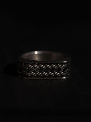 Woven Signet Ring [silver925] - PRY