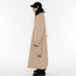 Beige Extreme-fit Belted Coat - PRY / プライ