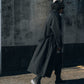 Black Extreme-fit Belted Coat - PRY / プライ