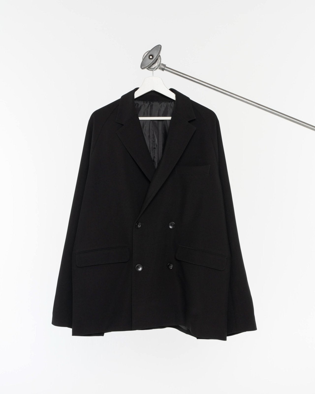 Black Oversized Double Breasted Jacket – PRY