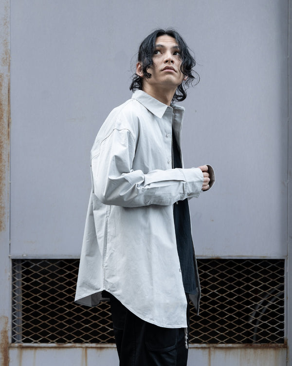 PRY / Oversized Shirt Jacket [gray] - PRY / プライ