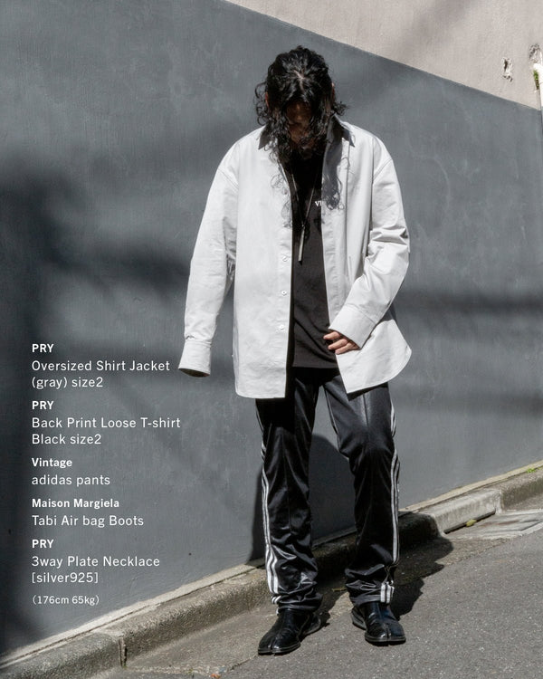 PRY / Oversized Shirt Jacket [gray] - PRY / プライ